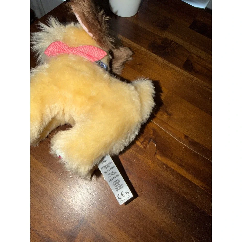 American Girl Truly Me Terrier Puppy Plush Dog Blue‎ Glitter Collar GYJ97er